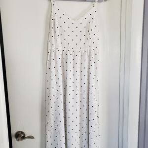 Old Navy blue and white polkadot dress
